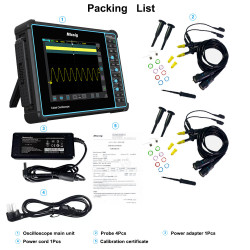 Micsig STO1104
Osciloscópio de toque portátil misto
100MHZ / 4 Canais